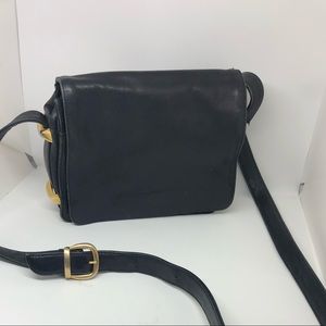 DKNY black leather purse.